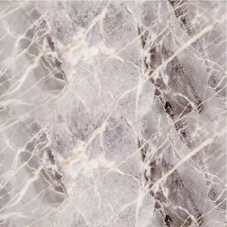 Papel pintado a prueba de humedad autoadhesivo impermeable a prueba de agua a prueba de aceite placa de aluminio y plástico decoración de pared imitación de azulejos de mármol pegatinas cocina y baño