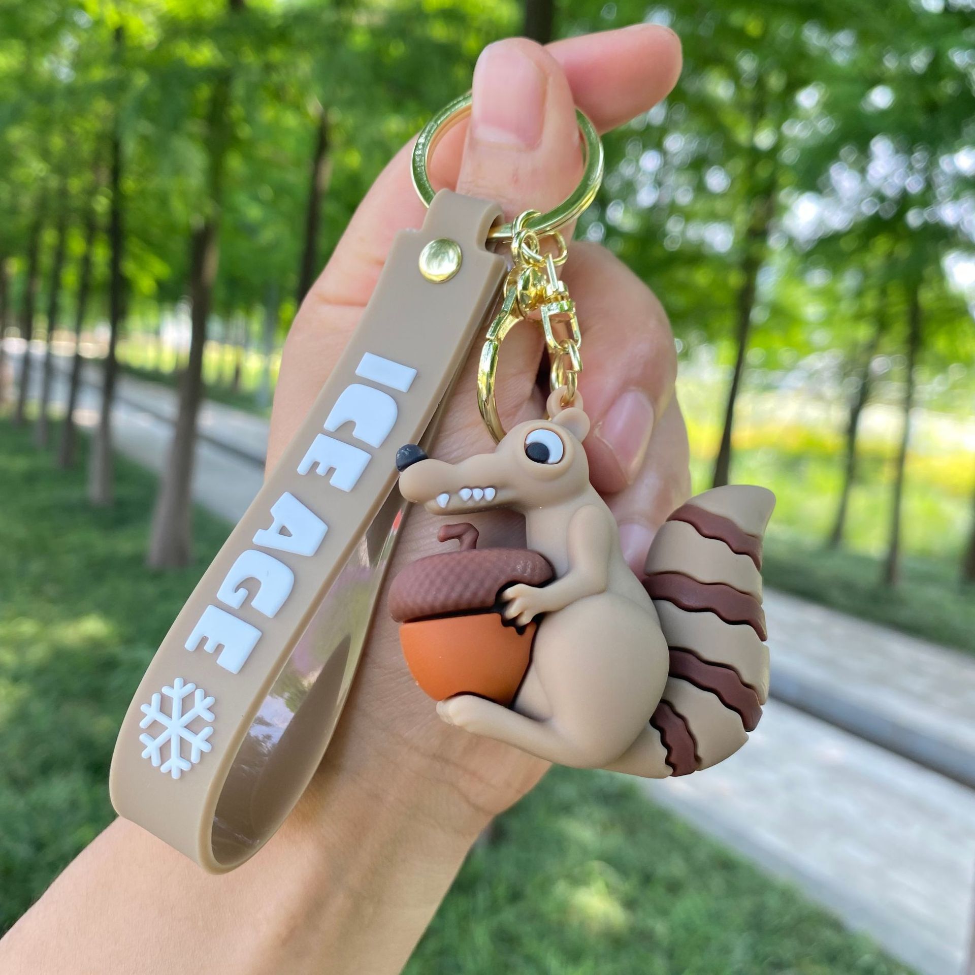 Creativo de dibujos animados Ice Age llavero lindo Mannie Sid bolsa colgante pequeño regalo al por mayor