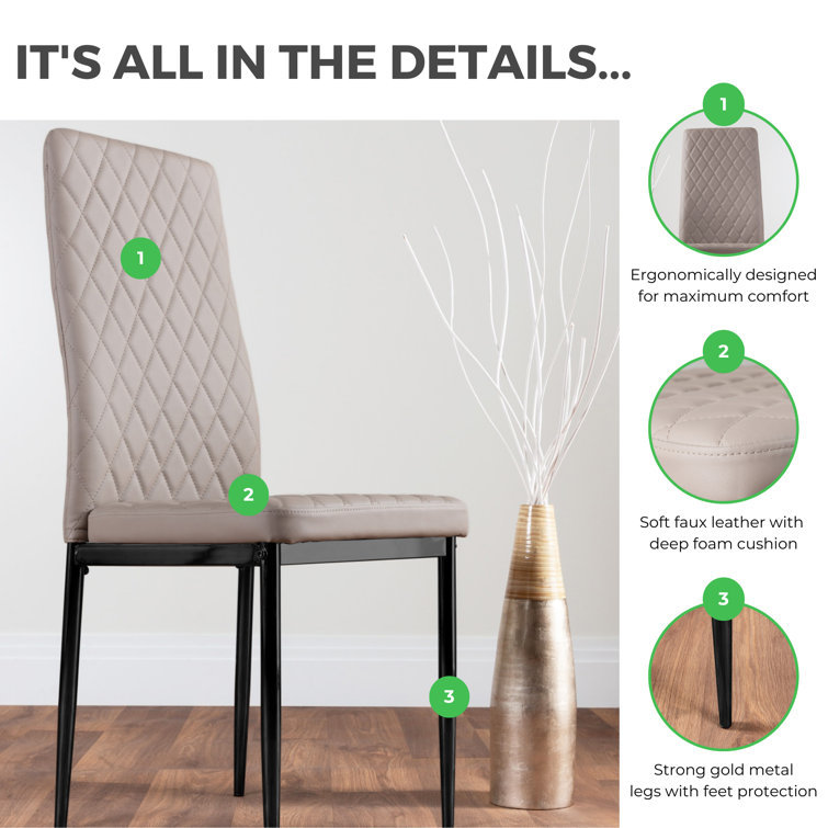 Wal-Mart silla de línea horizontal fábrica de comercio exterior silla de comedor de lujo de alto nivel silla de restaurante italiana silla respaldada