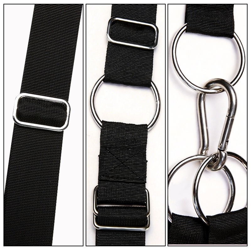 Jiuai SM Hanging Swing Bondage Kit with Handcuffs and PU Leather Restraints — detail image 6