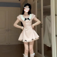 千金風のショートスカートに熱愛しています。