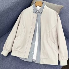 パイロットのジャケットのファッションブランドの工装のごろつきのハンサムでゆったりしたカジュアルジャケットの男性の韓国版の野球服の上着の機関車の服