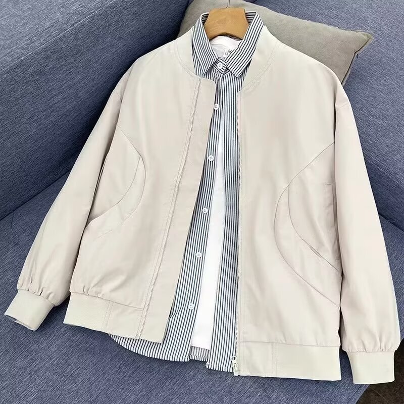 パイロットのジャケットのファッションブランドの工装のごろつきのハンサムでゆったりしたカジュアルジャケットの男性の韓国版の野球服の上着の機関車の服|undefined