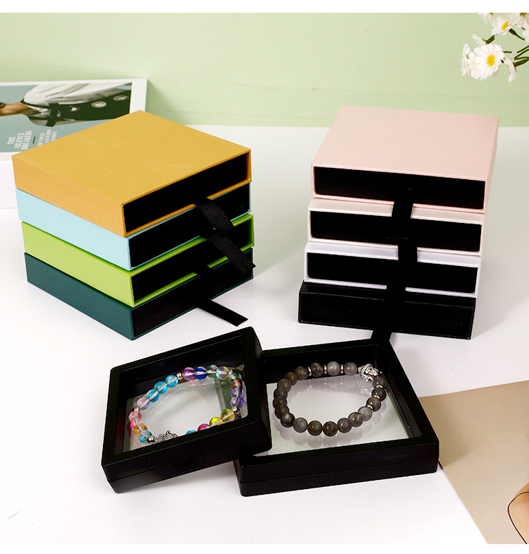 1 Piece Paper Luxurious Daily Date Solid Color Jewelry Boxes display picture 2