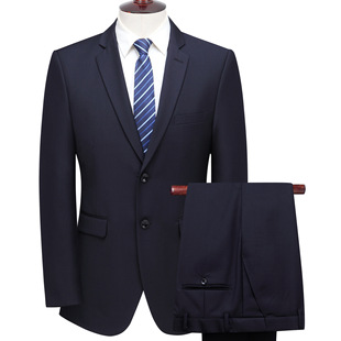 Suit Men's Black Business Men's Suit Suit Men's Professional Formal Suit Navy Blue Work Clothes Jacket