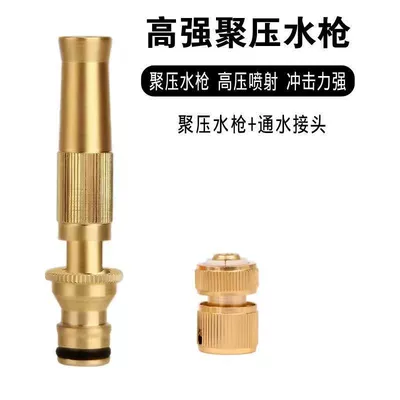 High pressure car wash water gun Gun Household Car Washing Water Flowers - direct-spray-water-gun-metal-quick-connect