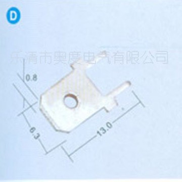 厂家直销DJ6110-6.3*0.8，250线路板插片端子