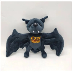 跨境新品黑色安息日主唱 Ozzy Osbourne 蝙蝠毛绒玩具