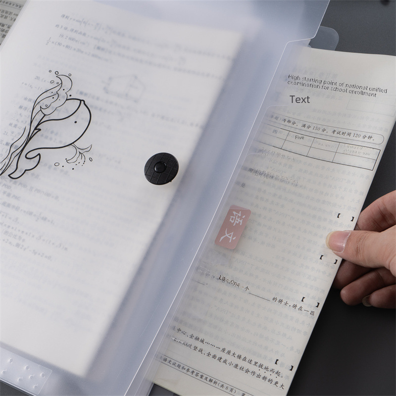 A4 폴더 한국 오르간 가방 테스트 종이 저장 가방 파일 폴더 다층 주제 분류 파일 가방 사무용품