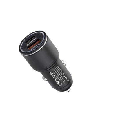 Mobil şarj cihazları – 100W Car Super Fast Charging - 603-normal-charging-12w-black-opp-bag