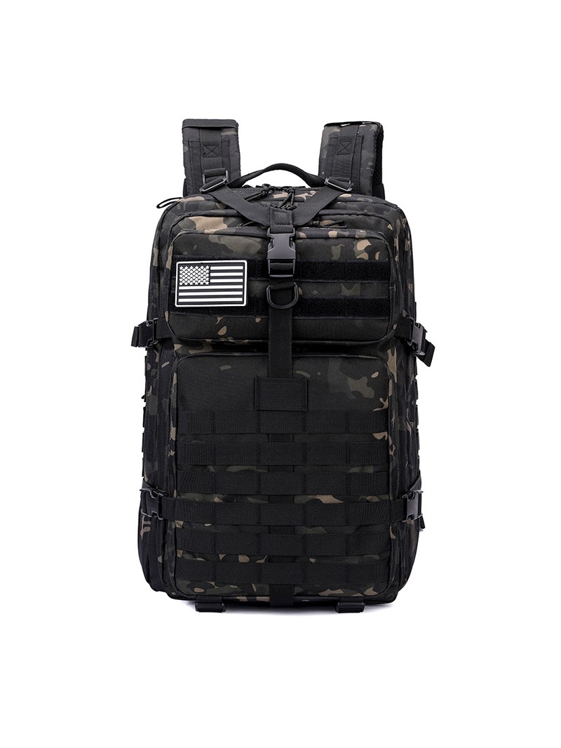 Tactics universal camouflage backpack, climbing wear-resistant capacious waterproof bag for hiking
