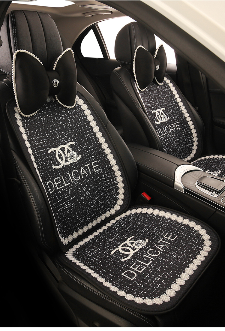 Luxury and stylish car seat cushion, no need to tie, non-slip, does not block airbags, suitable for all seasons, popular online model