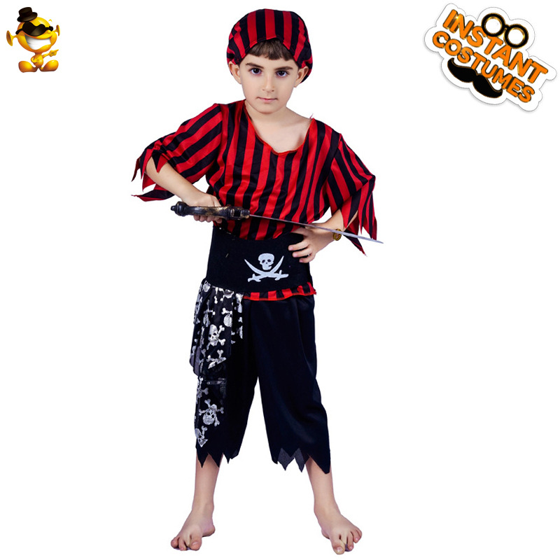 Traje de pirata masculino para niños de Halloween niño pirata juego de rol traje etapa rendimiento ropa distribución al por mayor