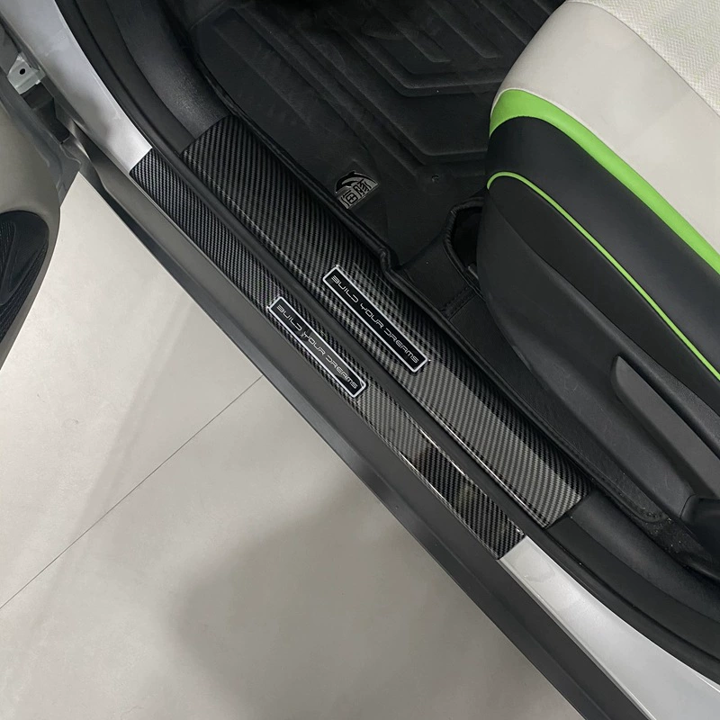 BYD Dolphin EV DMI Модифицированная специальная педаль приветствия из углеродного волокна задняя защитная пластина внутренняя пороговая полоса