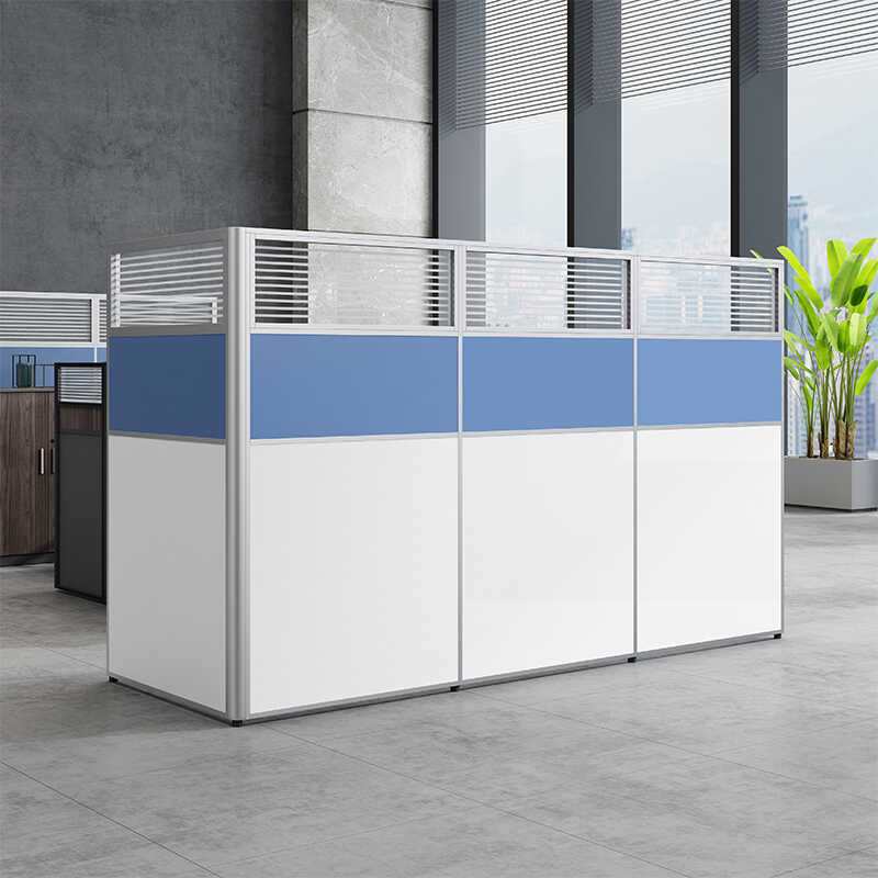 Office Screen Partition Folding Mobile Workshop Factory Screen Movable Partition Wall Desk Screen Card Slot