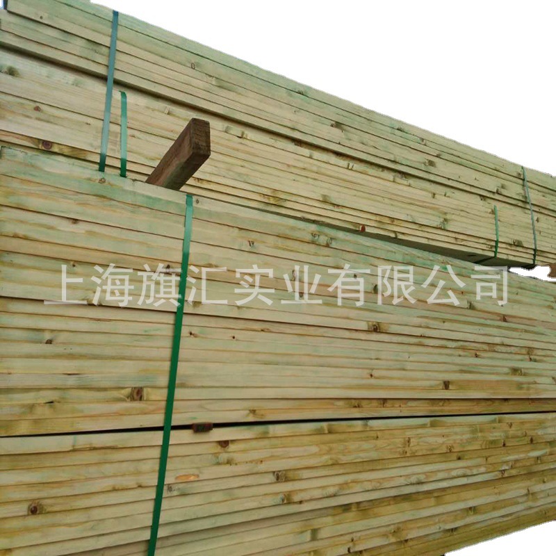 供应健康碳化木板材户外防虫木实木地板毛料实木红松木板材