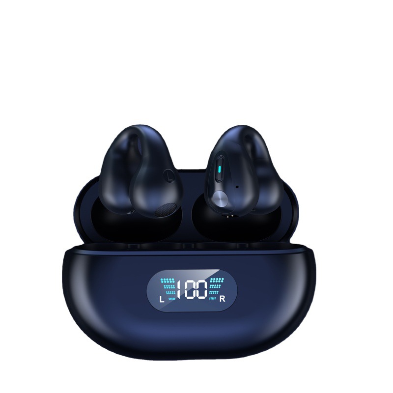 Privado modelo clip de oreja auriculares Bluetooth de gran potencia desgaste de largo plazo sin dolor auriculares de conducción ósea ultra-larga resistencia deportes reducción de ruido
