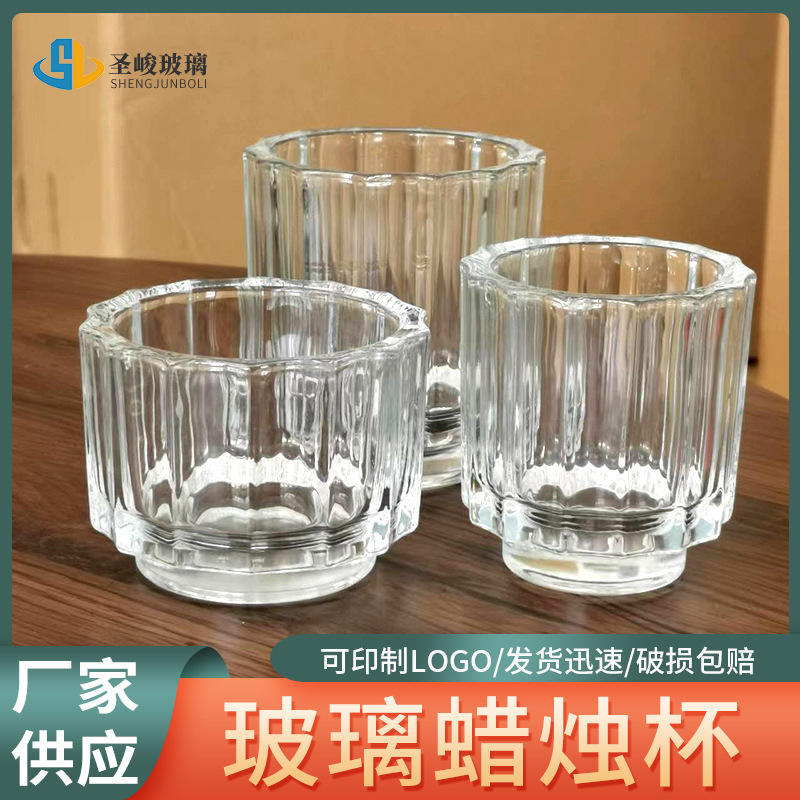Brand glass candle