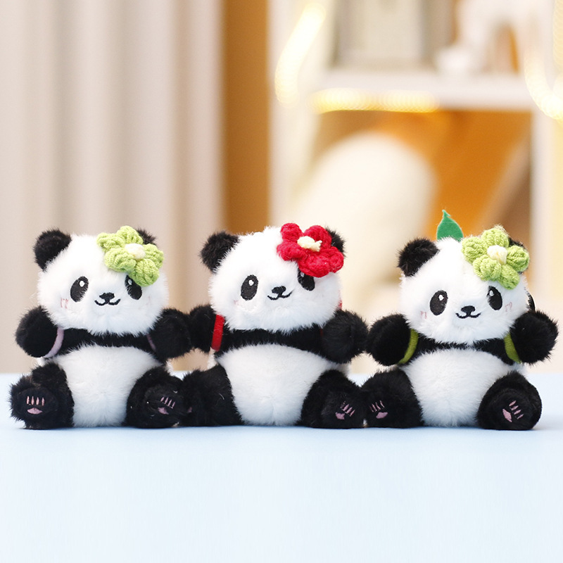 Plush Toy Fruit Panda Doll Cute Doll Kidsren's Gift Girl Bag Pendant Keychain Small Pendant