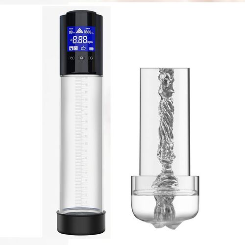 New Arrival LCD Pumps Vacuum Penis Extender Trainer, Masturbation Cup, Men's Enhancement Device