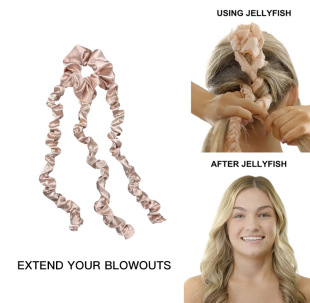 New Jellyfish shape Jellyfish no heat curling stick sleep braided hair curling iron hair ring curling hair artifact