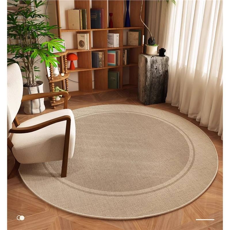 Alta sensación de alfombra redonda silla de computadora silla giratoria sala de estar silla mecedora dormitorio sofá alfombra japonesa