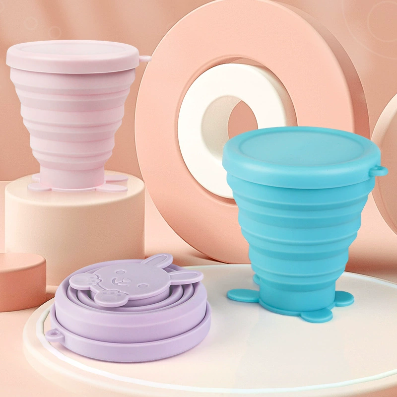 Силиконовый складной cup для улицы путешествий силиконовая добыча Cup скалолазание дикая походная портативная силиконовая складная чашка 200 мл