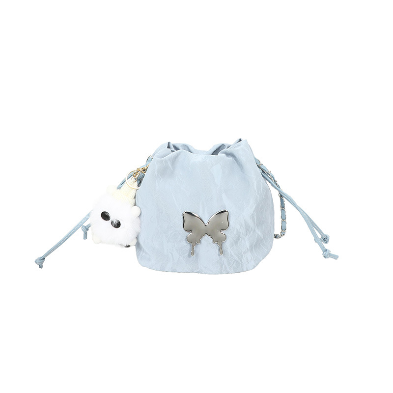Mariposa metálica extranjera, cadena de cubo, bolso para mujeres, 2024 nuevo bolso de hombro de moda, bolso de mano, arte