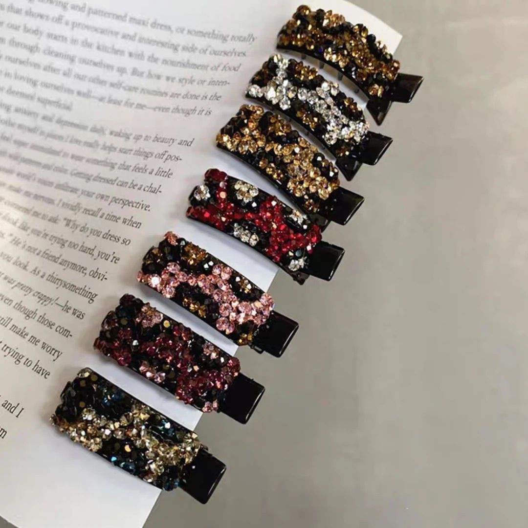 All-match hairpin with drill colorful broken hairpin side clip bangs clip advanced duckbill clip new all kinds of hair clip