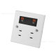 Charging pile five-hole charging socket type 86 bright and dark electric vehicle sharing charging station outdoor waterproof and rainproof socket