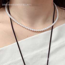 天然淡水珍珠4-5mm近圆强光基本无暇性价比baby链通体纯银不含盒