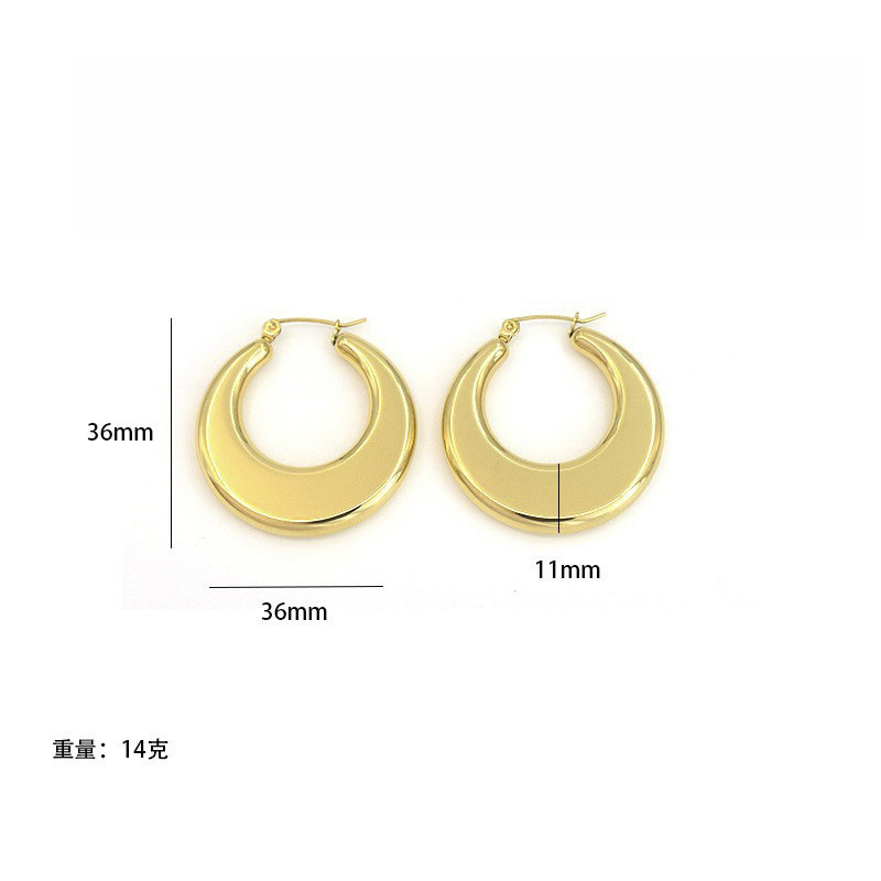 속이 빈 플랫 뿔 골드