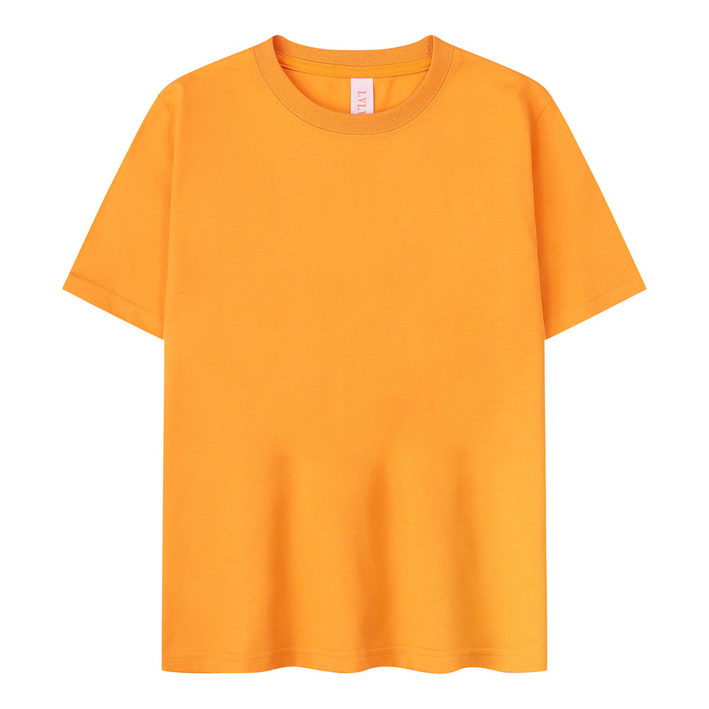 Ropa infantil de verano refrescante transpirable jardín de infantes de algodón cuello redondo manga corta personalizada camiseta de campamento de verano para niños logotipo personalizado