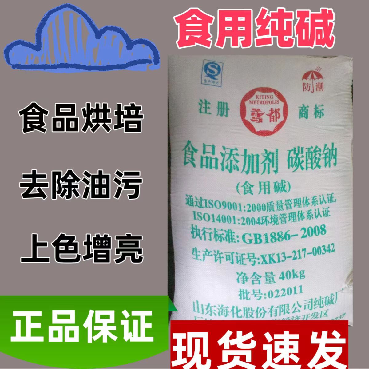 山东海化工业级水处理纯碱  轻质工业级纯碱 含量99工业碳酸钠