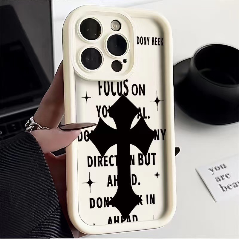 Funda para teléfono móvil iphone16promax de estilo europeo y americano nuevo Apple 15 anti-caída 14pro personalidad 13/12