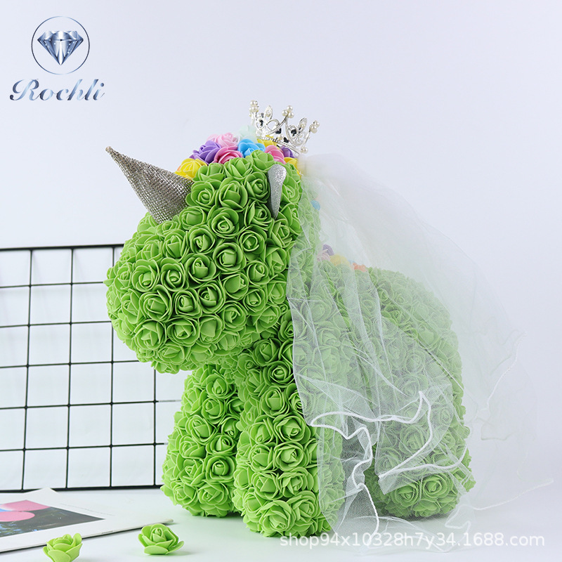 Corona, velo de cabeza, unicornio, flor inmortal, chica, amante, cumpleaños de Navidad, esposa.