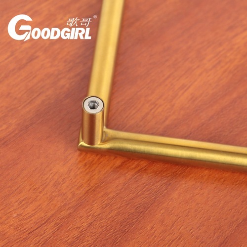 Light Luxury Tray Handle, Stainless Steel 90-degree Hollow Handle, Three-hole Gold Colored Cutting Board Handle, Kitchen Cabinet Handle