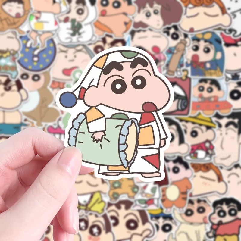 100 Cartoon Cute Crayon Shin-Chan Stickers for Mobile Phones, Tablets, Luggage, Wallets, Decorative Cartoon Stickers