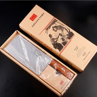 Color box packaging piece meat knife wooden handle cutting household kitchen stainless steel knife cutting knife sharp multi-purpose kitchen knife