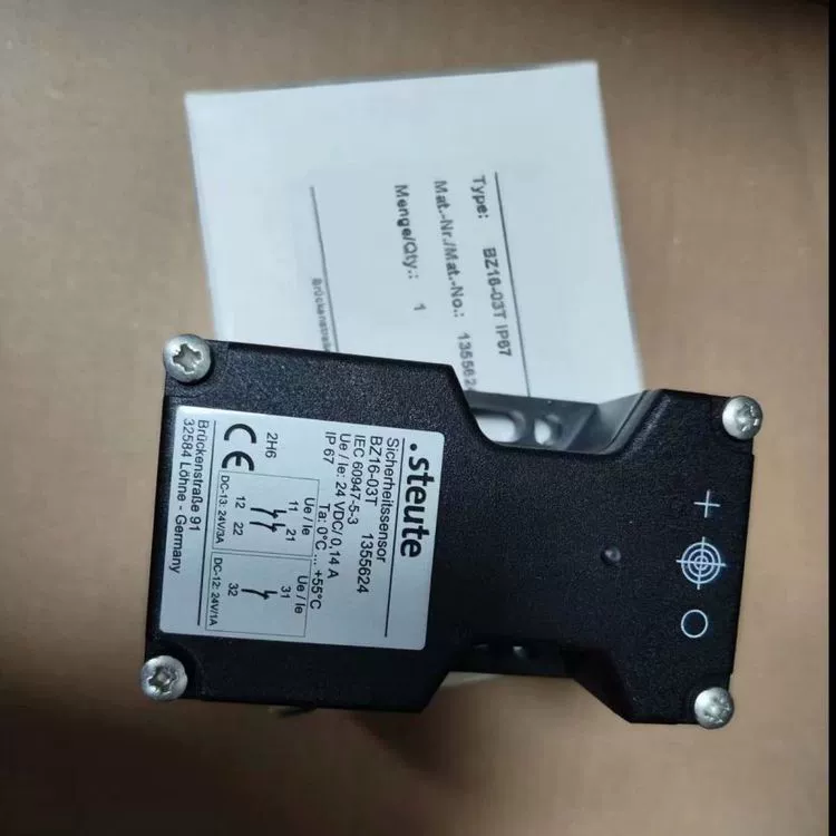 Концевой выключатель безопасности Steute BZ16-03T, импортированный из немецкого языка 1355624 бесконтактный переключатель 24 В постоянного тока