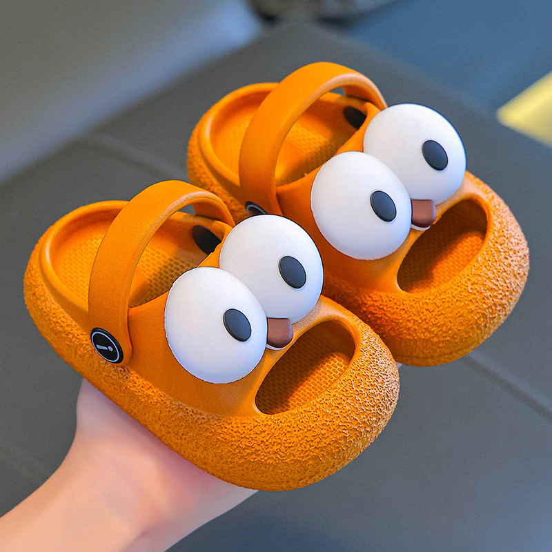 Zapatillas para niños de verano interior y exterior ojos de dibujos animados para bebés bañar zapatillas para hombres