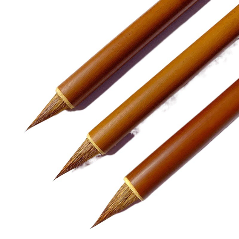 Ультратонкая щетка из волчьей шерсти с курицей Ling Fei Jing Er Wang Xingshu Маленький Футляр Студенческий костюм для начинающих Практика каллиграфии