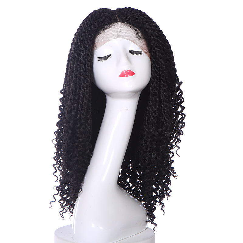 Peluca europea y americana, peluca rizada africana, casco, peluca de seda mate de alta temperatura, cubierta para el cabello LW0244