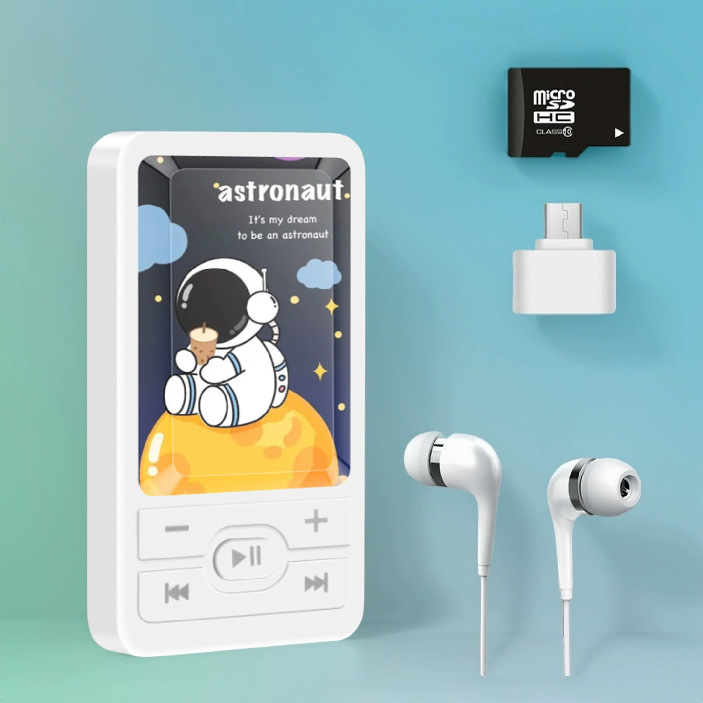 Образовательный MP3-плеер A1 для детей, мультяшный дизайн, слот под карту и наушники, варианты 4–64 ГБ