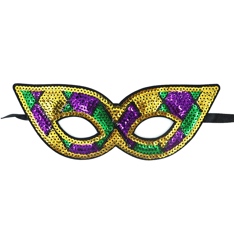 Mardi Gras fiesta de carnaval brasileño transfronterizo oro púrpura verde tricolor piezas de vestuario