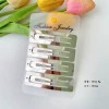 Silver 7CM rectangular clip (4 pcs/card)