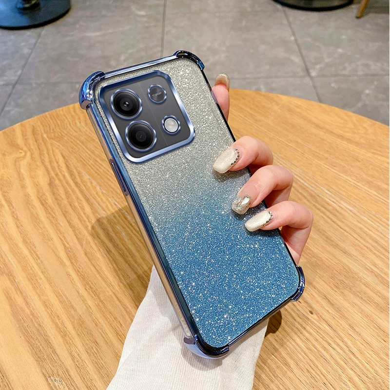 [Совместимый с Redmi Note 15 Pro чехол для телефона с квадратным корпусом, красная вспышка Redmi 14C, гальванический красный корпус Redmi Note 12, мягкая защита]