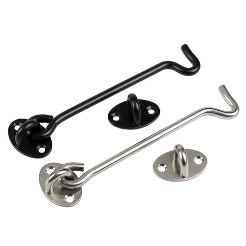 Jinnat stainless steel black wind hook thickened window hook accessories door window hook tie hook hook household hardware