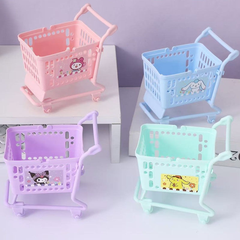 Miniso Sanrio dibujos animados familiares con forma linda y divertida caja de almacenamiento de regalos carrito de perro Yugui caja de almacenamiento de mujeres