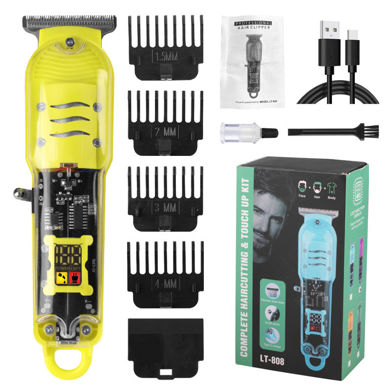 プロの電気バリカン卸売ヘッドシェービング理髪ツールヘアサロン特別な電気バリカン彫刻オイルヘッド電気バリカン|undefined